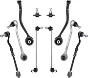 10pcs Front Lower Control Arm Tie Rod Assembly Sway Bar Link Sets Compatible For BMW X3 X4 Series F25 F26 2011 2012-2018