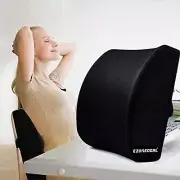 EZONEDEAL Memory Foam Back Support Pillow - Black