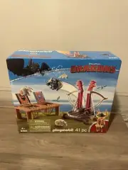 Dragons How to Train Your Dragon Gobber the Belch w/ Sheep Sling Playmobil #9461
