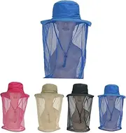 Hat Mosquito Net Quick Dry and Breathable Adjustable Drawstring Sun for Fishing Hiking Camping