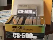 Maxell CS-500HD Data Cassette New Box of 10