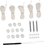 GARVALON Sun Visor Repair Kit Blinds Repair Kit Replacement Shades Roman Shade Kit Window Blind Spring Window Repair Kit Window Shade Awning Repair Kit Mini Blinds
