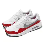 NIKE 耐吉 休閒鞋 AIR MAX SC 男鞋 白 灰 紅 氣墊 經典 皮革 運動鞋 CW4555-107