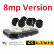 Swann 8MP DVR8-5580 4K Recorder 2TB 6 x 4K PRO-4KMSB True Detect Bullet Camera