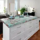 24"x48" Amazonite Stone Dining Table Top Elegant Dining Room Centerpiece Decors