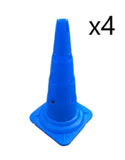 4pcs/set 52cm hole cone blue multi function for sport/dog training AFL soccer