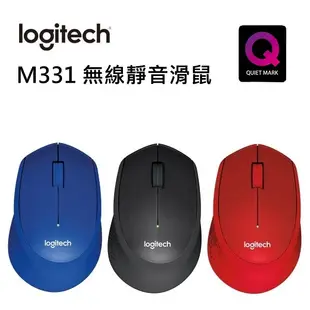 logitech 羅技 M331 無線靜音滑鼠 有效減少90%噪音【電子超商】