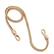 Iron Flat Chain Strap Purse Chain Straps Handbag Chains Shoulder 23.6" Gold