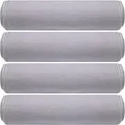 Breling 4 Pack 72" x 24" Hot Yoga Towel Non Slip Microfiber Yoga Mat Towel Sweat Absorbent Soft Hot Pilates Mat Towel Yoga Essentials for Hot Yoga Pilates Exercise (Light Grey)