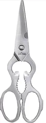 ALL-CLAD Stainless Steel Kitchen Shears / Scissors NEW IN BOX SILVER