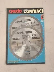 2 CREDO Contract 7 1/4" General Purpose SAW BLADE