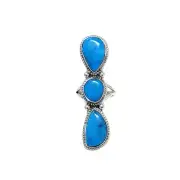 Marcella James, Ring, Kingman Turquoise, Sterling Silver, Navajo, 9