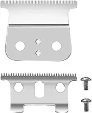 T Outliner Blades fits for Andis T Outliner, G, GO, GTO, GTX, Headliner LS2, LS3 Replacement,clipper blades,Already assembled（1 Pack Silver）
