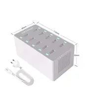 10-port USB Desktop Charger 5V 1A 2A 2.4A Multi Dock phone Fast Charging Station