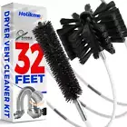 32 Feet Dryer Vent Cleaning Brush Kit, Lint Remover,Fireplace Chimney Brushes, E