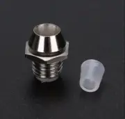 50x 3mm Round Chrome Metal Plastic Lamp LED Emitting Diode Bezel Holder