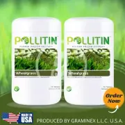 2 x Wheatgrass Nutraceutical Dietary Supplement Pollitin Graminex Pollen Extract