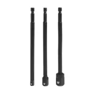 3 Pcs Socket Adapter Set Shank To 1/4 3/8 Inch Driver Drill Bits