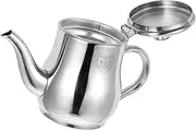 ULTECHNOVO Stainless Steel Oil Storage Pot with Mesh Grease Strainer Oil Container for Kitchen Restaurant and Home Use Comfortable Handle for Safe Pouring and Easy Cleaning
