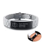 Engraved Medical Alert ID Bracelets