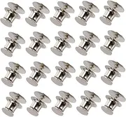 [VILLFUL] Flat Pin Backs 50 Pieces Copper Clutch Tack with Nickel Base for Diy Scarf Making Bag Decorations