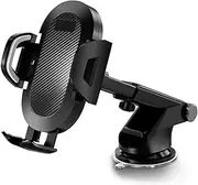 Universal Car 360°Rotate Mobile Phone Holder Mount Sucker Retractable Arm Phone Bracket Stand(Black)