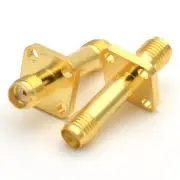 SMA Female Socket Chassis Panel Mount Bulkhead Adaptor Square Flange Four Hole