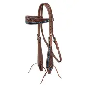 Tough1 Silver Royal Ranahan Browband Headstall