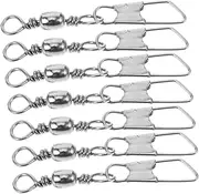 Mipcase 100Pcs Fishing Swivel Connectors Durable Snap Swivels for Fishing Hooks and Tackle Rolling Bearing Design for Various Fishing Methods