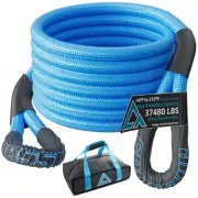 1" x 20ft Kinetic Recovery Tow Rope - 37,480lbs Capacity Tow Strap, Heavy Dut...