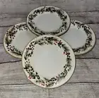 Target Home NEW IN BOX Salad Plates PINE & BERRIES Christmas Set Of 4