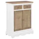 vidaXL Sideboard White 60x30x80 cm Solid Wood OLL