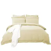 Cream Tailored 1000TC Duvet Doona Cover Set Various Size