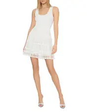 Milly Sheer Knit Mini Dress