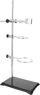 HEALLILY 1Pc Laboratory Retort Stand with Clamp Base Laboratory Supporting Tool for Chemistry Experiments Easy to Assemble and Disassemble Space Saving Design Base