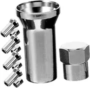 10pcs Car Truck Tire Valve Stem Caps Decorative Valve Stem Covers Universal Fit Metal Construction