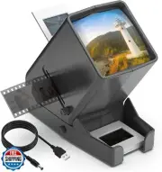 DIGITNOW 35mm Slide Viewer, 3X Magnification and Desk Top LED Lighted Illumin