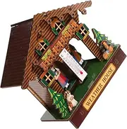 Barometer Outdoor Thermometer House Thermometer Wall Mounted Weather Thermometer Outdoor Wall Thermometer Hanging Thermometer Sauna Thermometer and Hygrometer Wooden