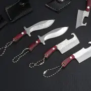 Portable Mini Knife Blade Keychain Wine Bottle Opening EDC Survival Tools Sheath