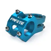 Mountain Bike Handlebar Faucet Accessories Bicycle Downhill Short Handle Climbing Bike Hollow Stem Riser 31.8mm lake blue