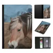 PASSPORT ITINERARY ORGANIZER|HORSE ON FIELDS CLOUDY DAY