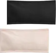 [SEAUR] 2 Pack Girls Bra Kids Strapless Bra Padded Bandeau Bra Breathable Cotton Bralette Stretchy Seamless Tube Top Bra