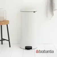 在飛比找momo購物網優惠-【Brabantia】NEWICON環保垃圾桶-30L純淨白