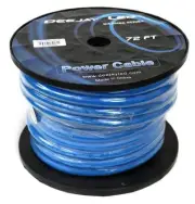 Deejay LED TBH272BLUECOPPER 2 Gauge 72 Ft 100% Copper Power Cable Used For