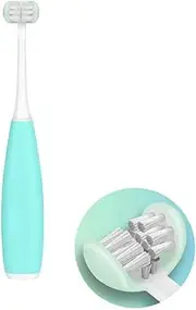 Triple Bristle Sonic Toothbrush, Rechargeable 32,000 RPM Portable Tooth Brush, 3 sided Brush Head Design, Perfect Angle Bristles Clean Each Tooth, 5 Brush Modes, Soft Nylon Bristles for both kids and adults