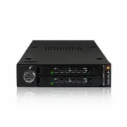 IcyDock Tough Armor Rugged Full Metal Dual 2.5inc SAS/SATA HDD/SSD, MB992SKR-B