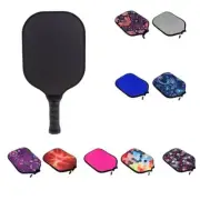 Neoprene Pickleball Paddle / Racket Cover Zipper Case Bag - Various Colors For