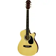 Aria AFN-15CE Prodigy Series AC/EL Folk Body Guitar with Cutaway Natural Gloss