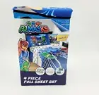 PJ Masks Cartoon Full Size Sheet Set, Kids Bedding, 4 Piece Franco NEW