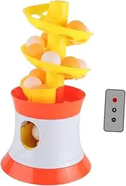 Table Tennis Robot, Ping Pong Ball Machine Training Toy Practice Children with Balls Table Tennis Serving Machine for Games, Remote Straight